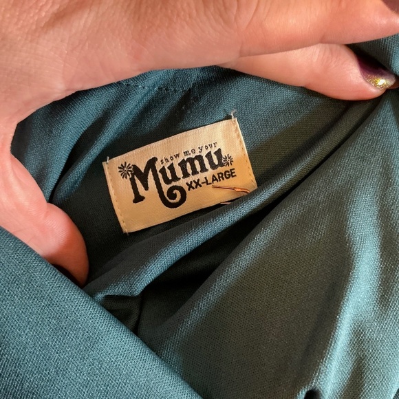 Show Me Your Mumu Kendall Maxi Dress Teal Green Women’s XX-Large - Picture 7 of 8
